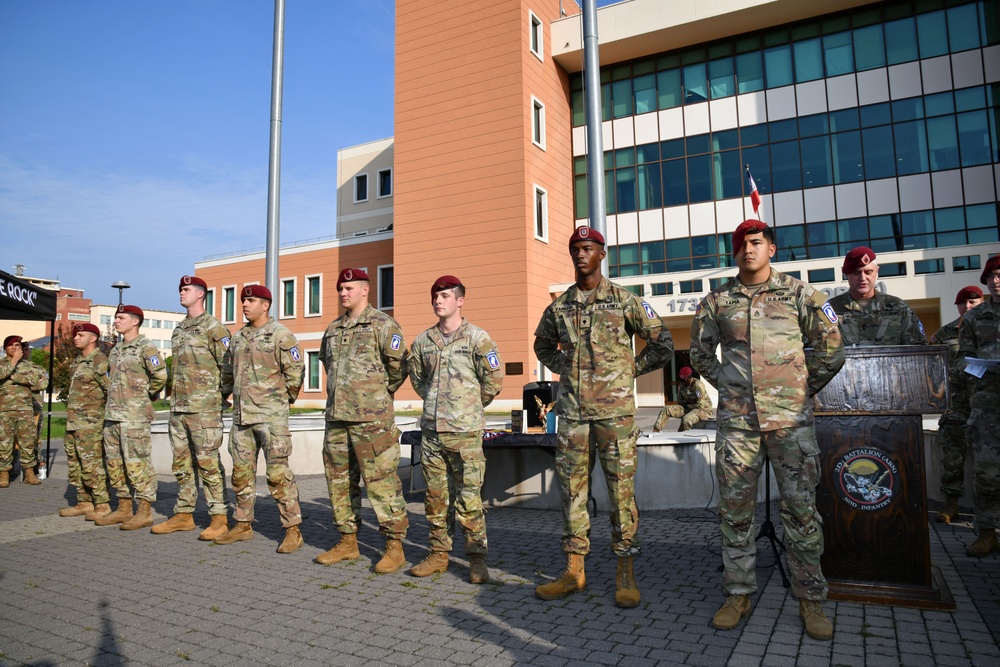 Award Ceremony, 2nd Battalion, 503rd Infantry Regiment, 173rd Airborne Brigade.