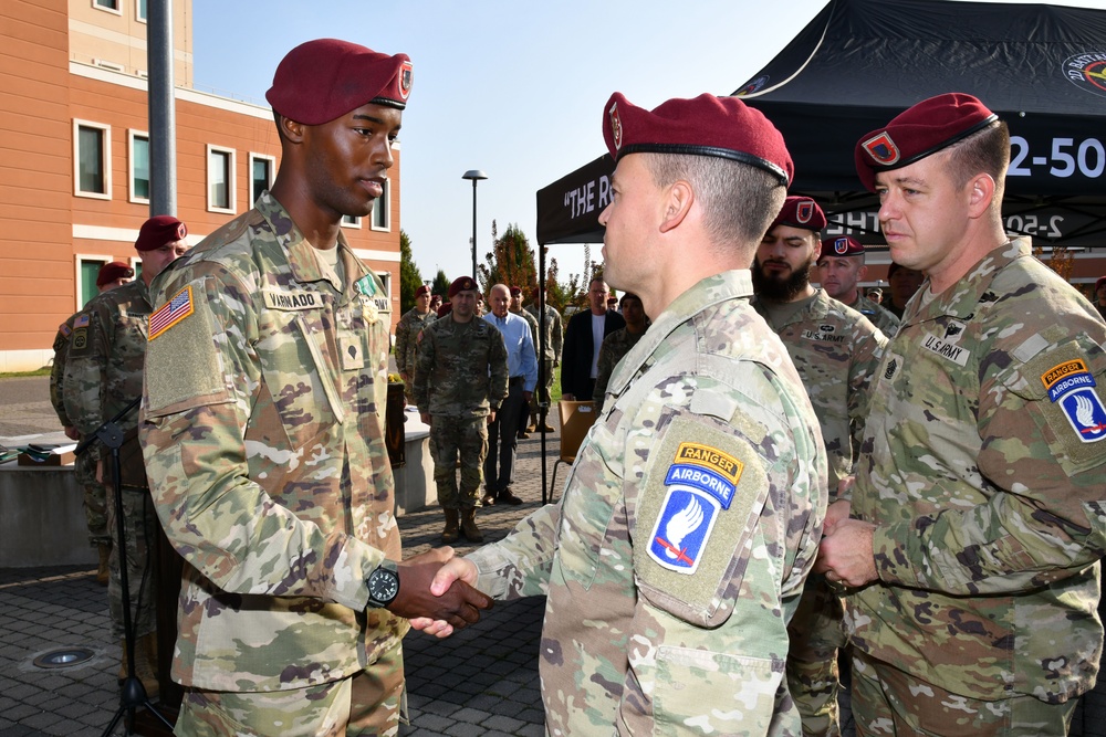 Award Ceremony, 2nd Battalion, 503rd Infantry Regiment, 173rd Airborne Brigade.