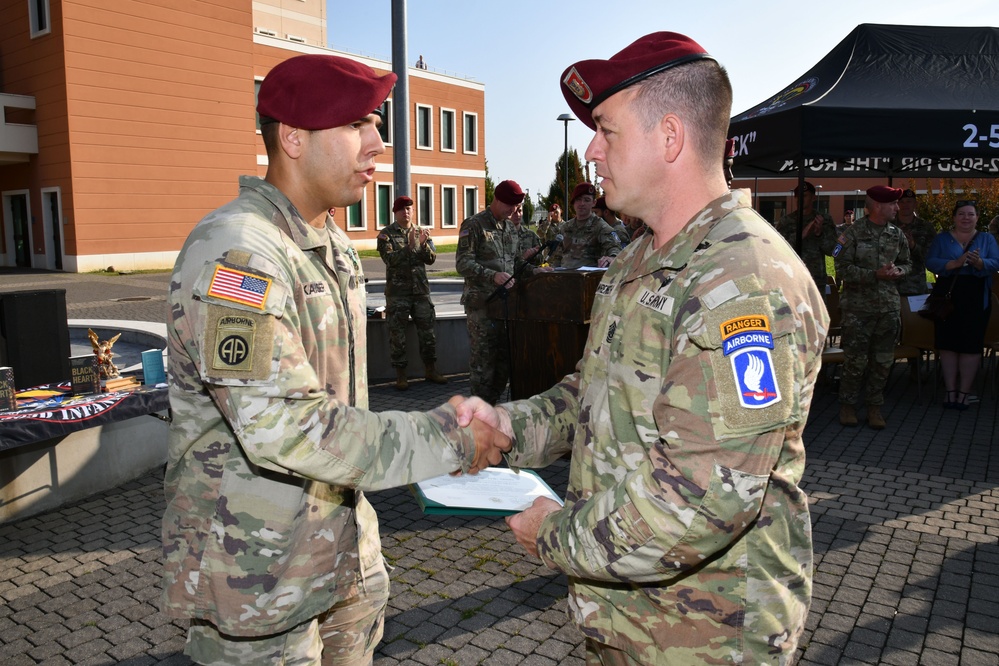 Award Ceremony, 2nd Battalion, 503rd Infantry Regiment, 173rd Airborne Brigade.