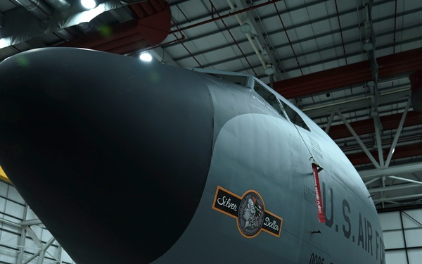RAFM honors Black Week: KC-135 ‘Silver Dollar’ nose art