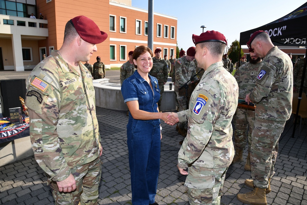 2nd Battalion, 503rd Parachute Infantry Regiment, 173rd Airborne Brigade Award Ceremony