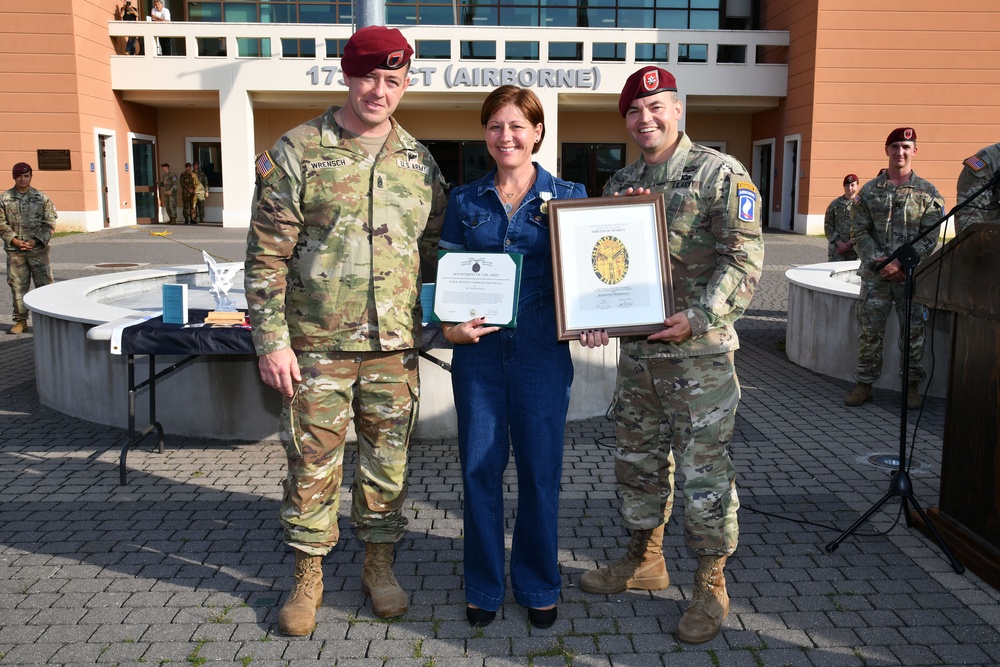 2nd Battalion, 503rd Parachute Infantry Regiment, 173rd Airborne Brigade Award Ceremony