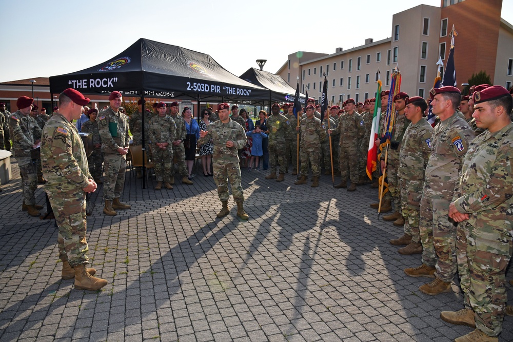 2nd Battalion, 503rd Parachute Infantry Regiment, 173rd Airborne Brigade Award Ceremony