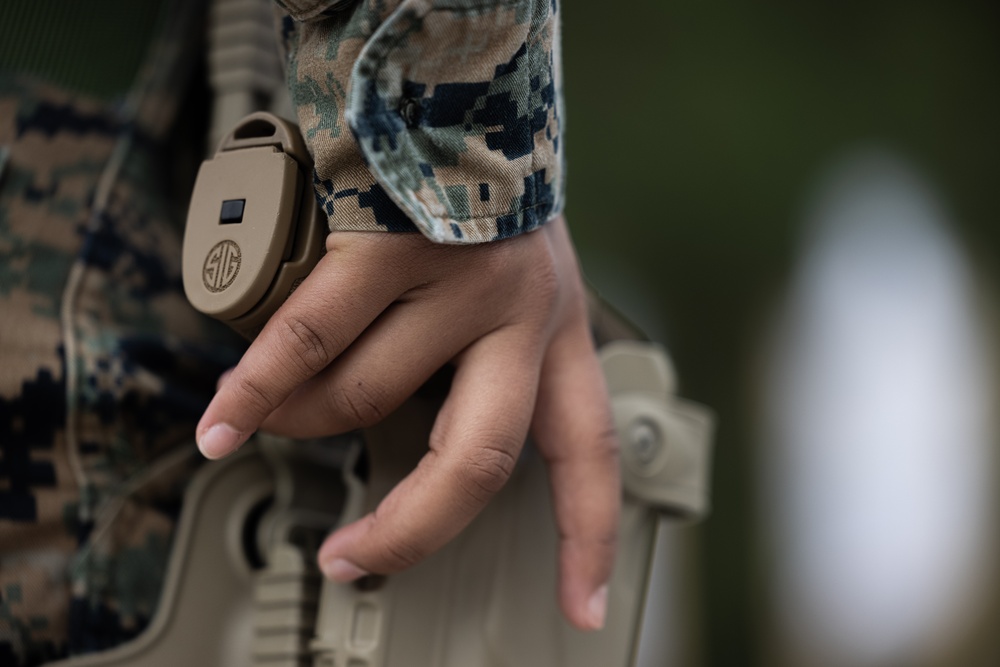 Marines with the 24th MEU Conduct Pistol Qualification