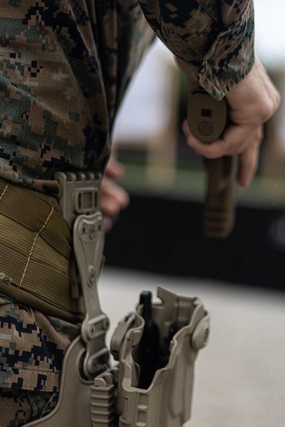 Marines with the 24th MEU Conduct Pistol Qualification