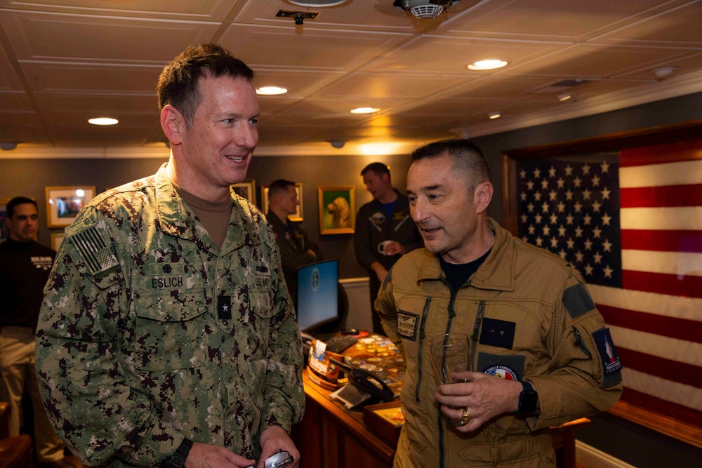 French DVs Visit USS Gerald R. Ford (CVN 78)