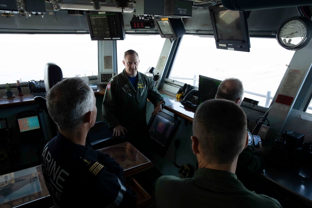 French DVs Visit USS Gerald R. Ford (CVN 78)