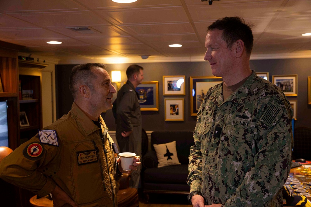 French DVs Visit USS Gerald R. Ford (CVN 78)