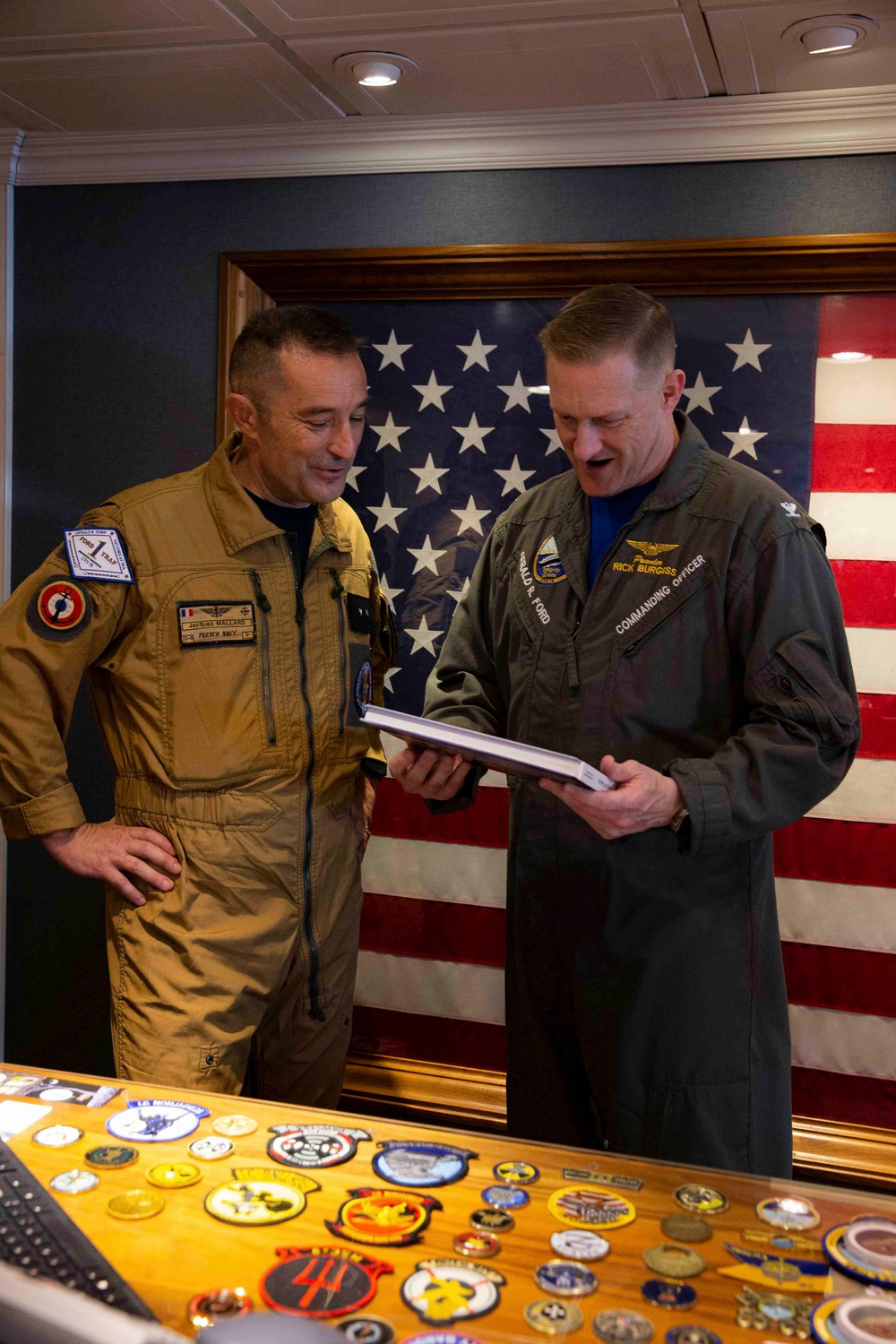 French DVs Visit USS Gerald R. Ford (CVN 78)