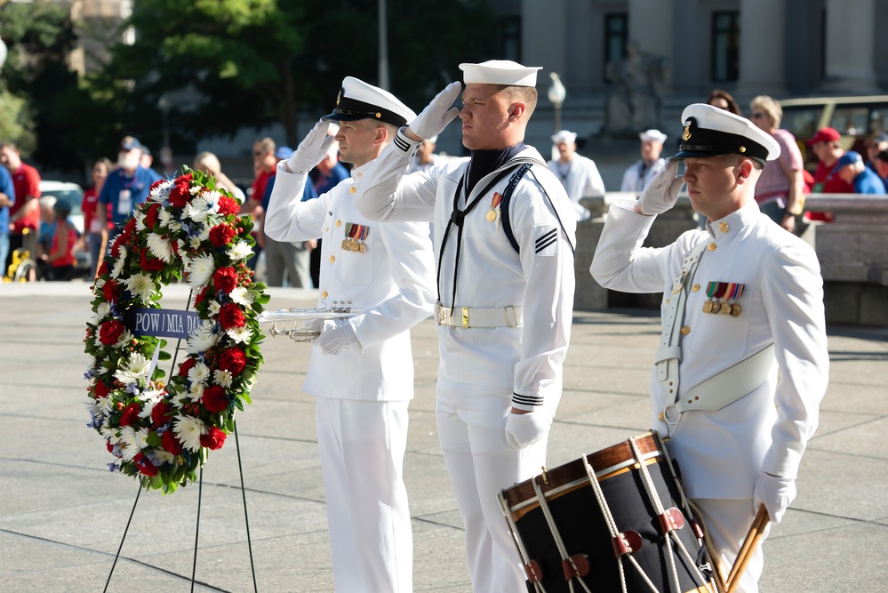 US Navy Ceremonial Band Performs at Wreath Laying Ceremony