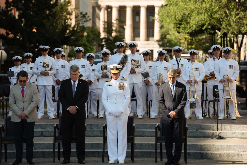 US Navy Ceremonial Band Performs at Wreath Laying Ceremony