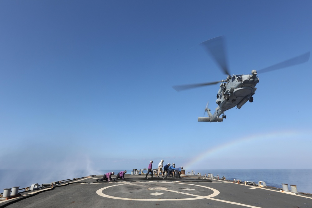 Flight Operations Onboard USS Ramage