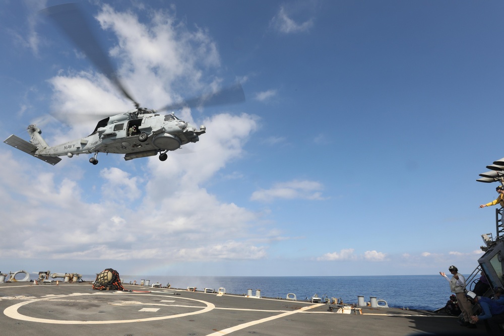 Flight Operations Onboard USS Ramage