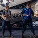 USS Ronald Reagan (CVN 76) conducts fueling-at-sea with USNS Rappahannock (T-AO 204)