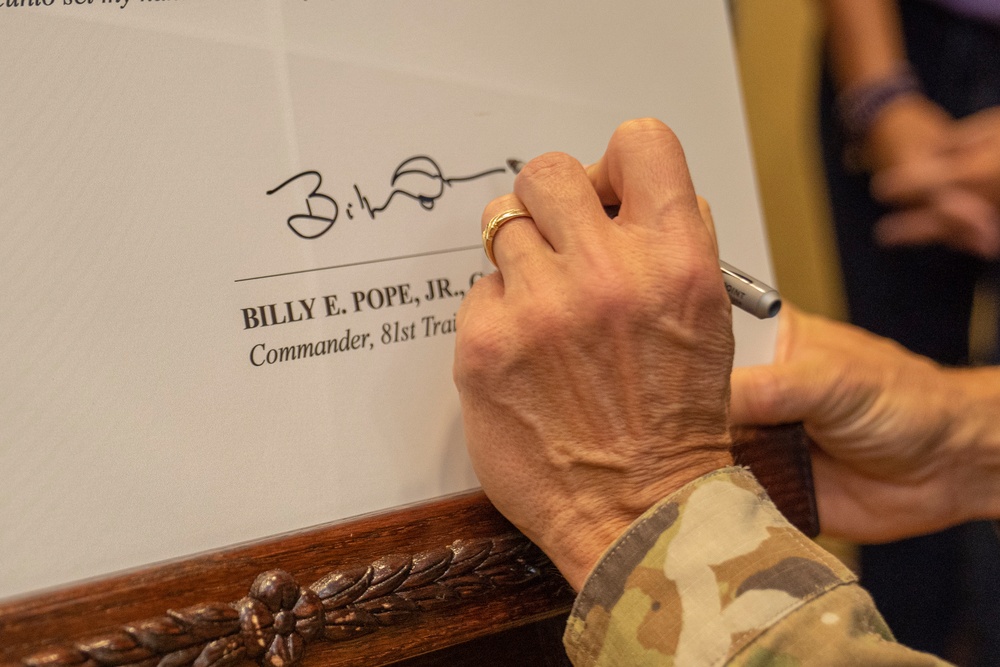 81st TRW commander signs Domestic Violence Awareness Month proclamation