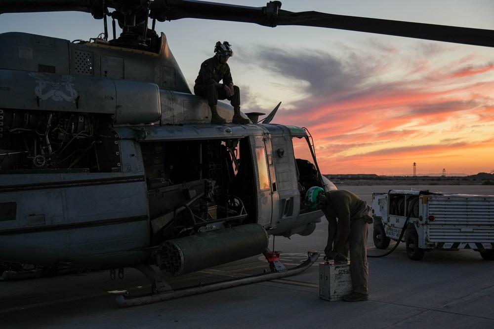 WTI 1-24 flight line