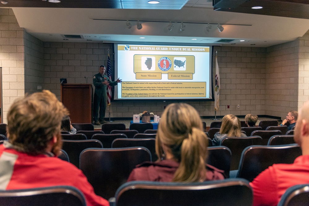 182nd Airlift Wing hosts Center of Influence with Illinois educators