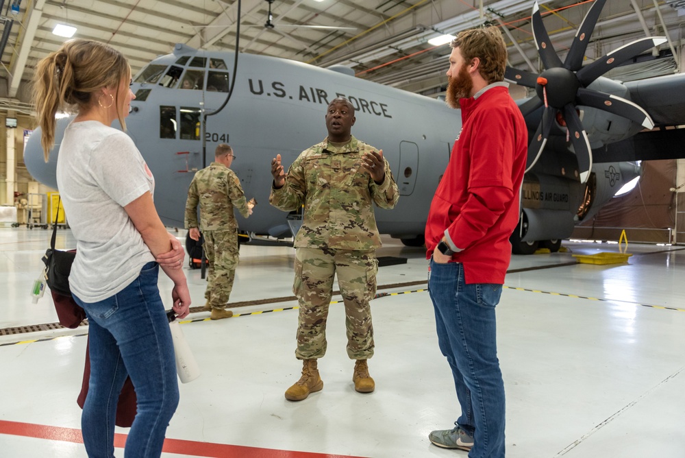 182nd Airlift Wing hosts Center of Influence with Illinois educators