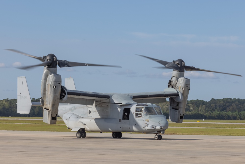 VMM-261 transport MCAS Beaufort Marines