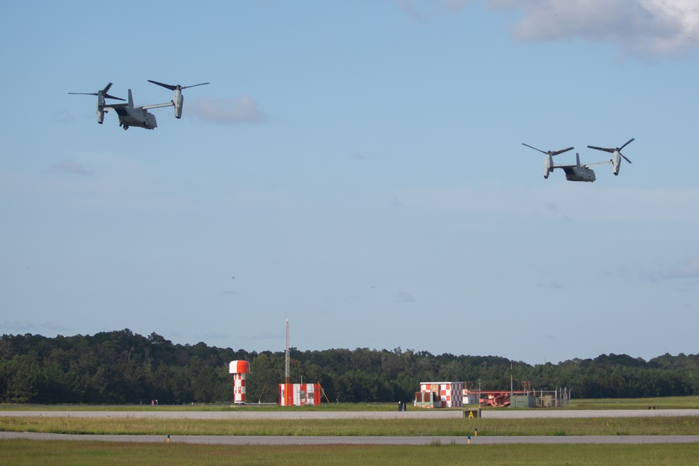 VMM-261 transport MCAS Beaufort Marines