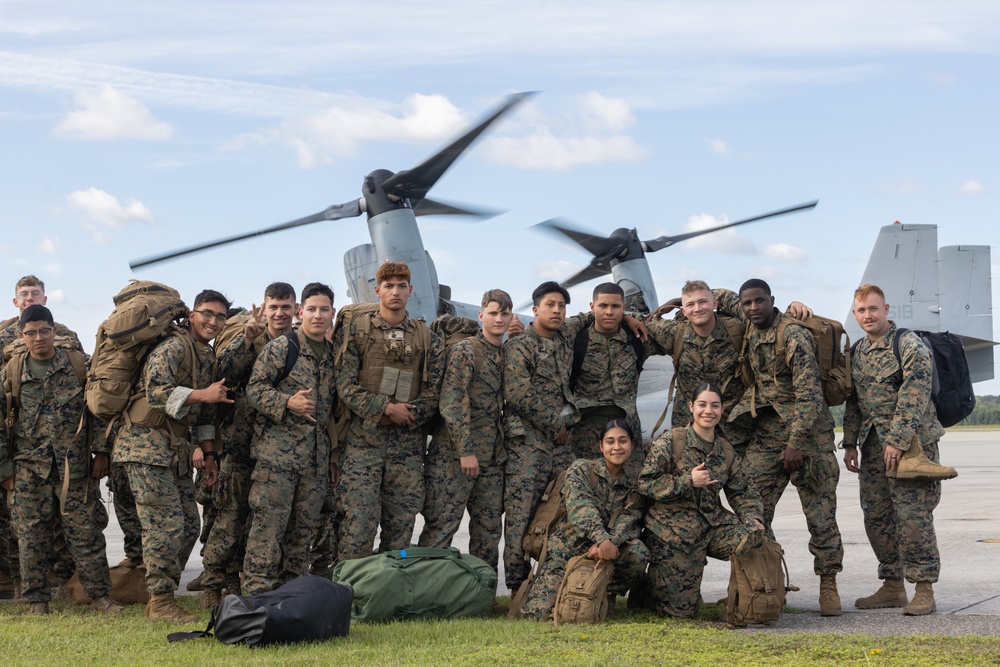 VMM-261 transport MCAS Beaufort Marines