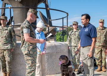 Walter Reed Facility Dog Truman Promoted to Command Sergeant Major at Special Ceremony