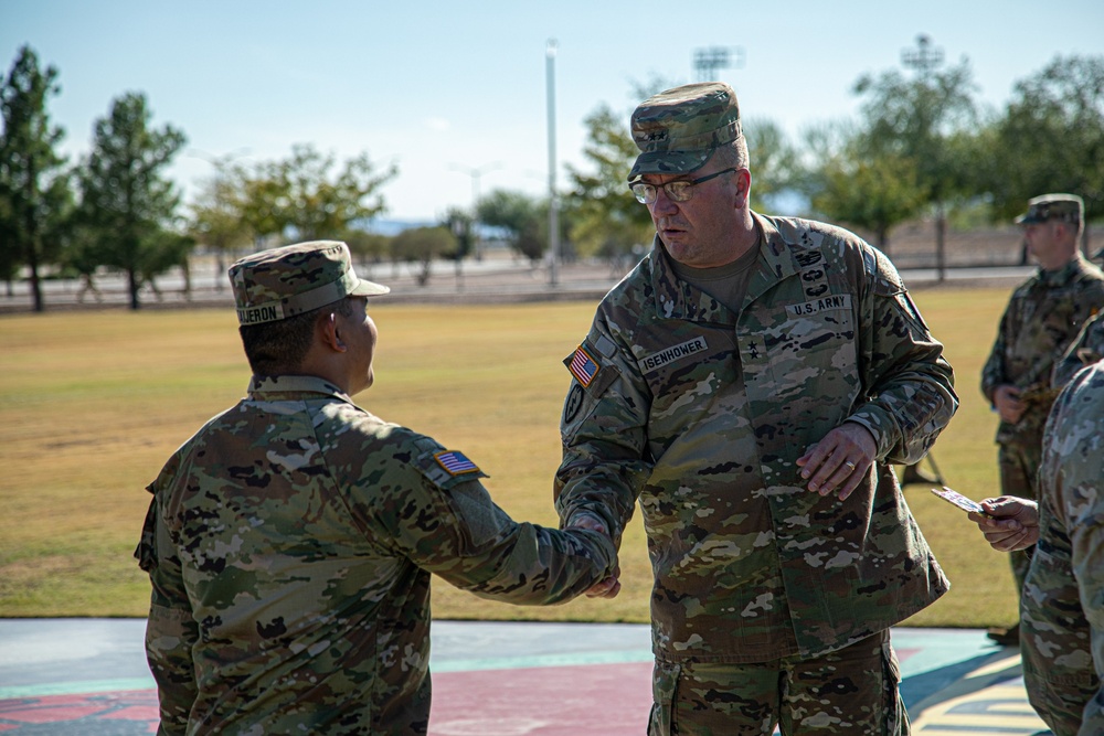 1st Armored Division CG reenlists 120 Soldiers