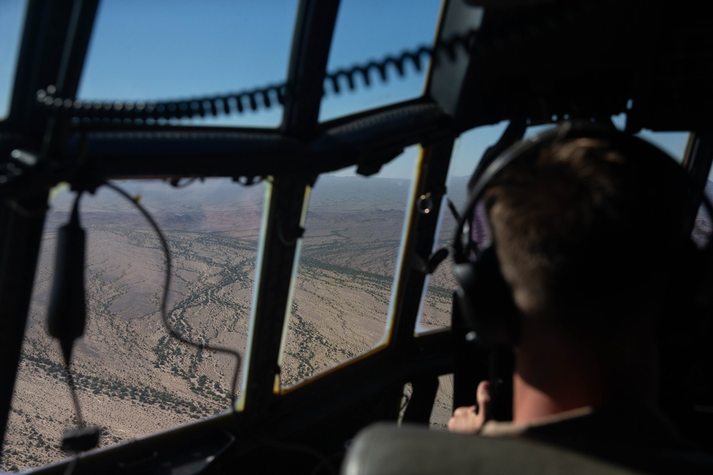 KC-130J Hercules cargo drop