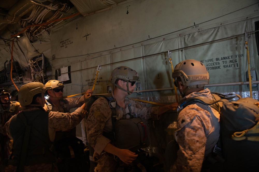 KC-130J Hercules cargo drop