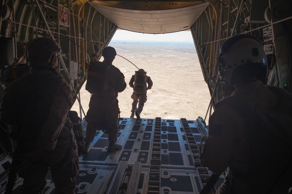 KC-130J Hercules cargo drop