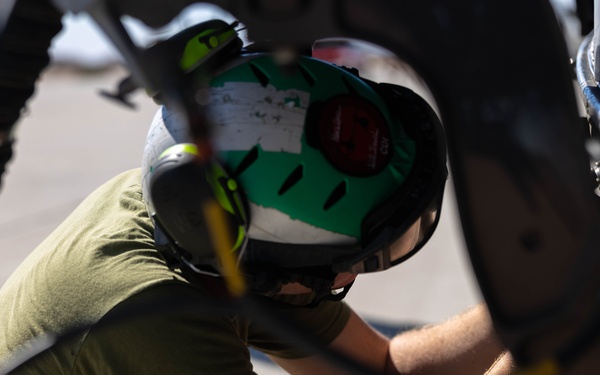 Aircraft on the flight line