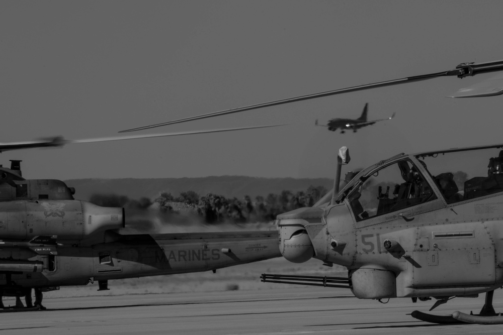 Aircraft on the flight line