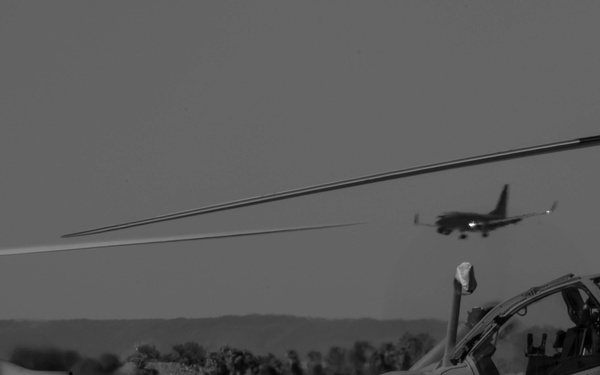 Aircraft on the flight line