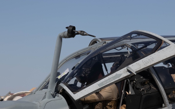 Aircraft on the flight line