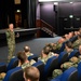Rear Adm. Rick Seif speaks with Sailors