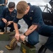 Sailors aboard USS John Finn (DDG 113) Conduct Crew-Serve Weapons Requalificaton, Oct. 8