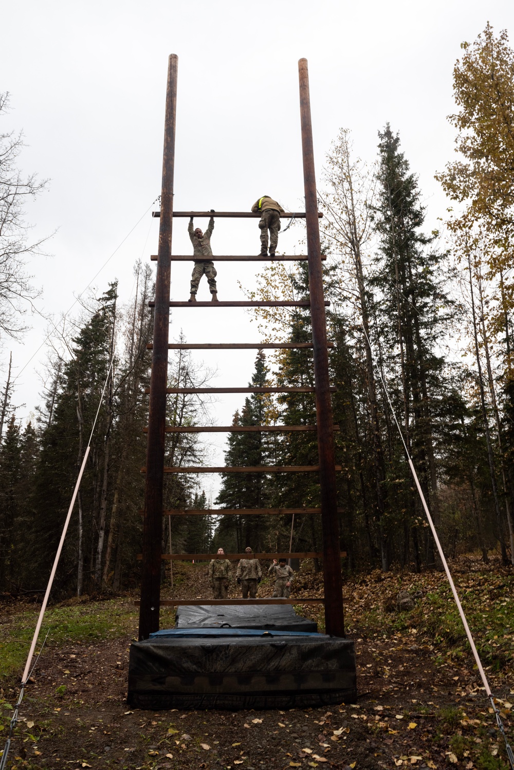 95th Chemical Company Soldiers tackle the obstacle course at JBER