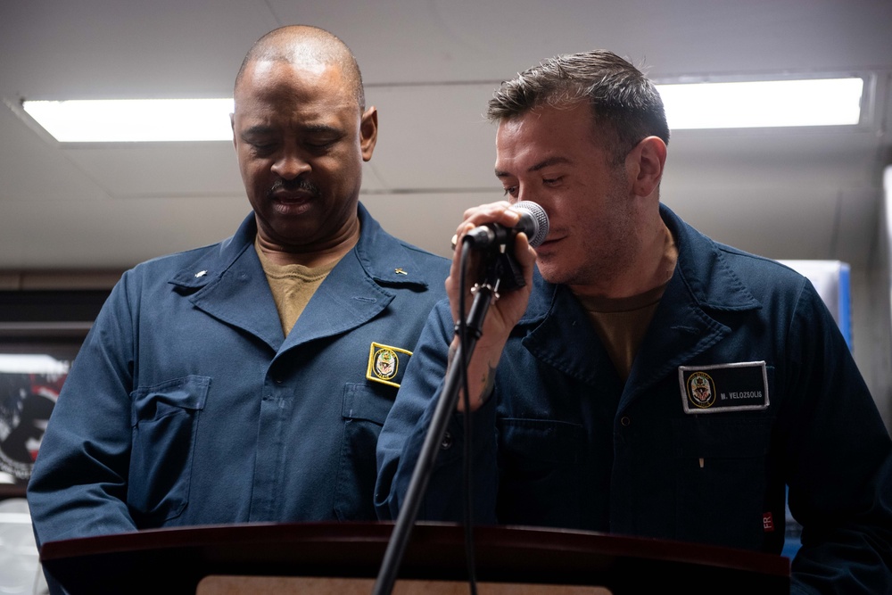 Boxer Sailors Celebrate Hispanic Heritage Month