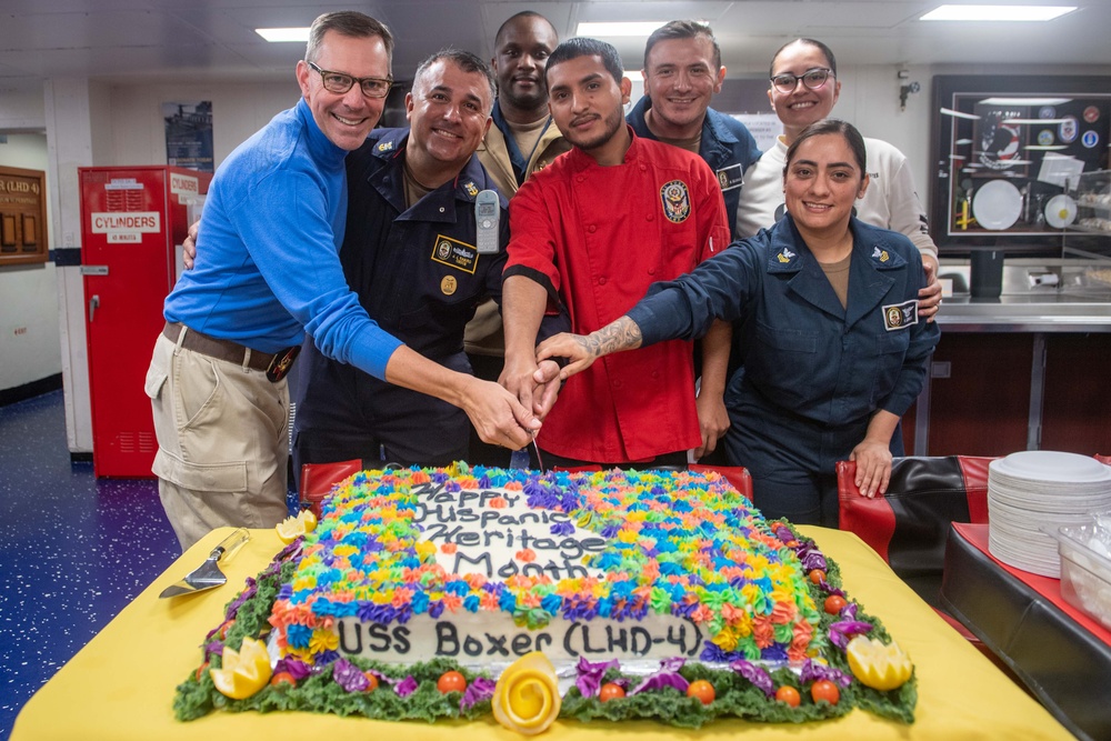 Boxer Sailors Celebrate Hispanic Heritage Month