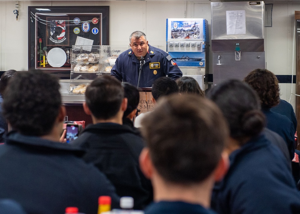 Boxer Sailors Celebrate Hispanic Heritage Month