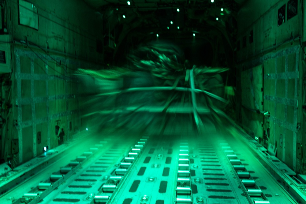 KC-130J Hercules cargo drop