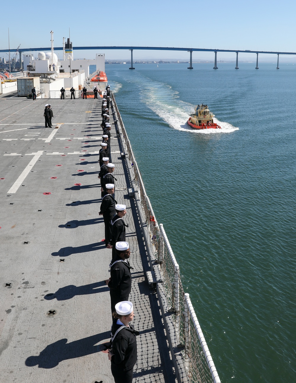 USNS Mercy gets underway for PP24-1