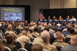 Panel members speak about Integrating Civilian Skills into the Future Fight [Image 2 of 3]