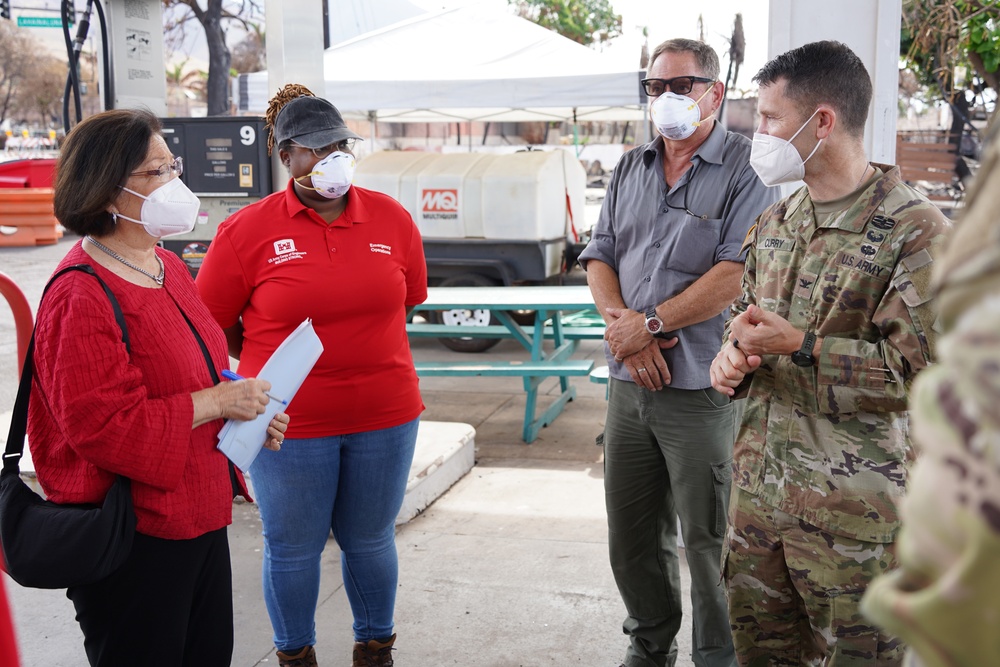 USACE briefs Sen. Hirono on Hawai‘i wildfires recovery mission