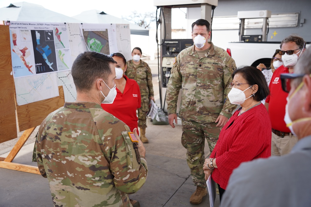 USACE briefs Sen. Hirono on Hawai‘i wildfires recovery mission