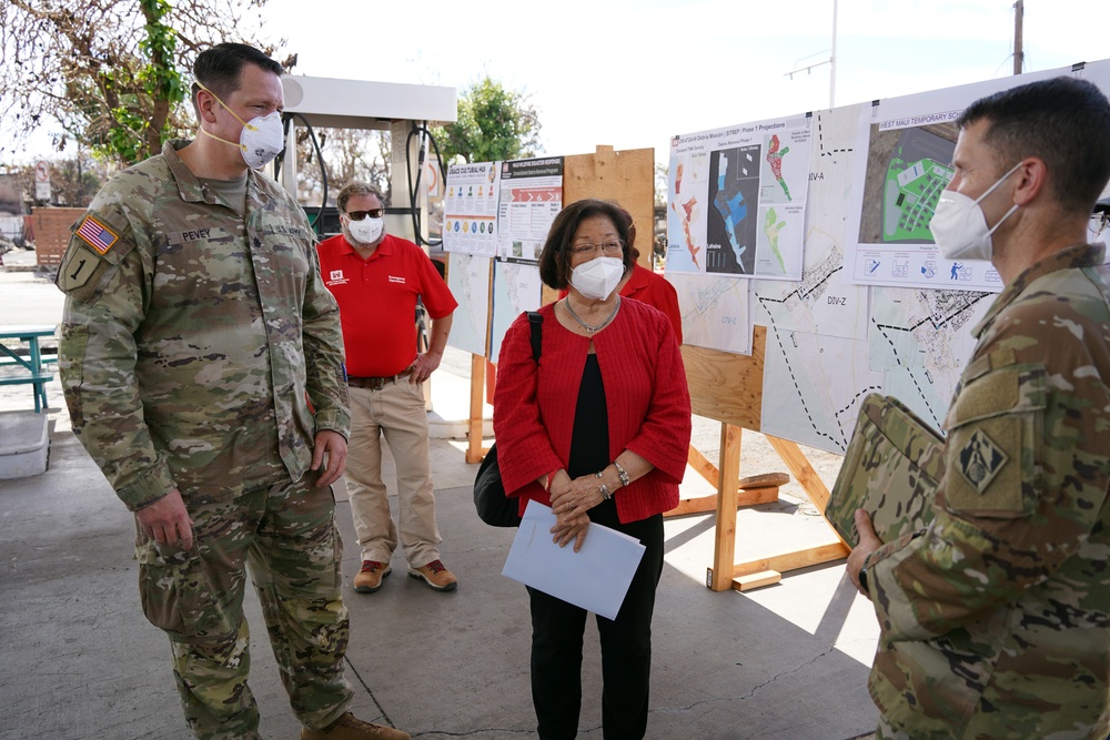 USACE briefs Sen. Hirono on Hawai‘i wildfires recovery mission