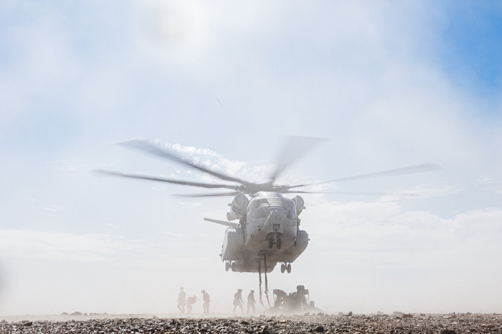 U.S. Marines attached to 8th Engineer Support Battalion Conduct Helicopter Support Team Operations