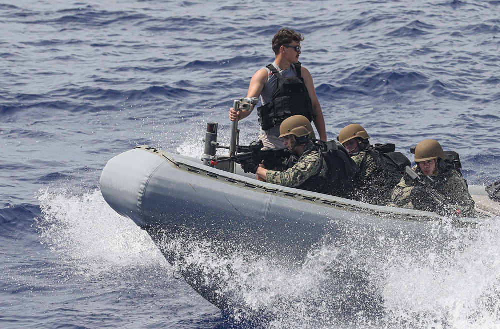 USS Dewey (DDG 105) Conducts Visit, Board, Search and Seizure Exercise During Maritime Training Activity Sama Sama