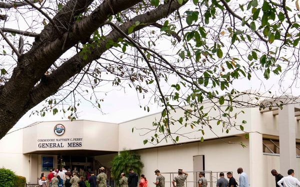 Commodore Matthew C. Perry General Mess Schedules Open Galley BBQ on Niku Day