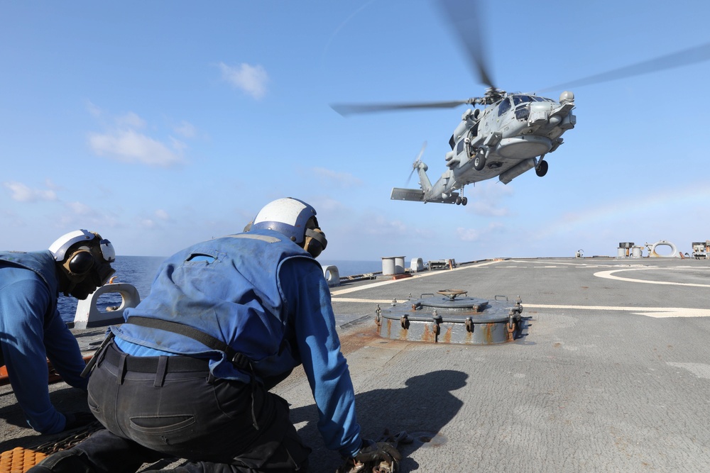 Flight Operations Onboard USS Ramage